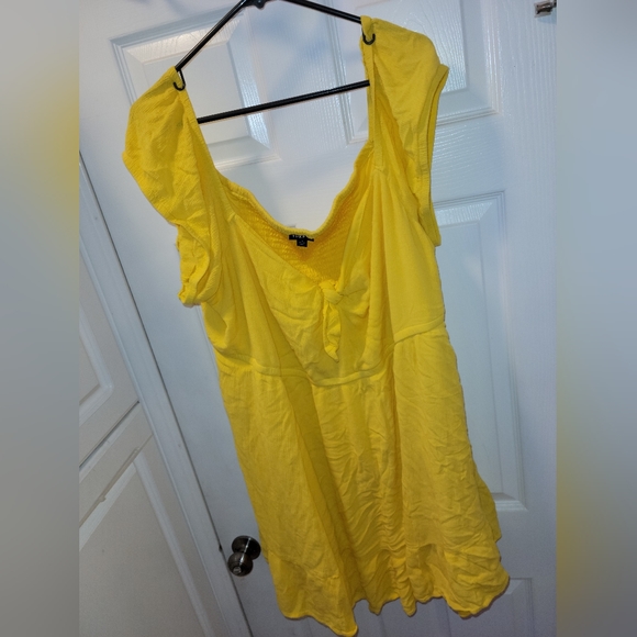 Torrid, MINI GAUZE PUFF SLEEVE SKATER DRESS, Plus Size 5X. - Picture 3 of 17